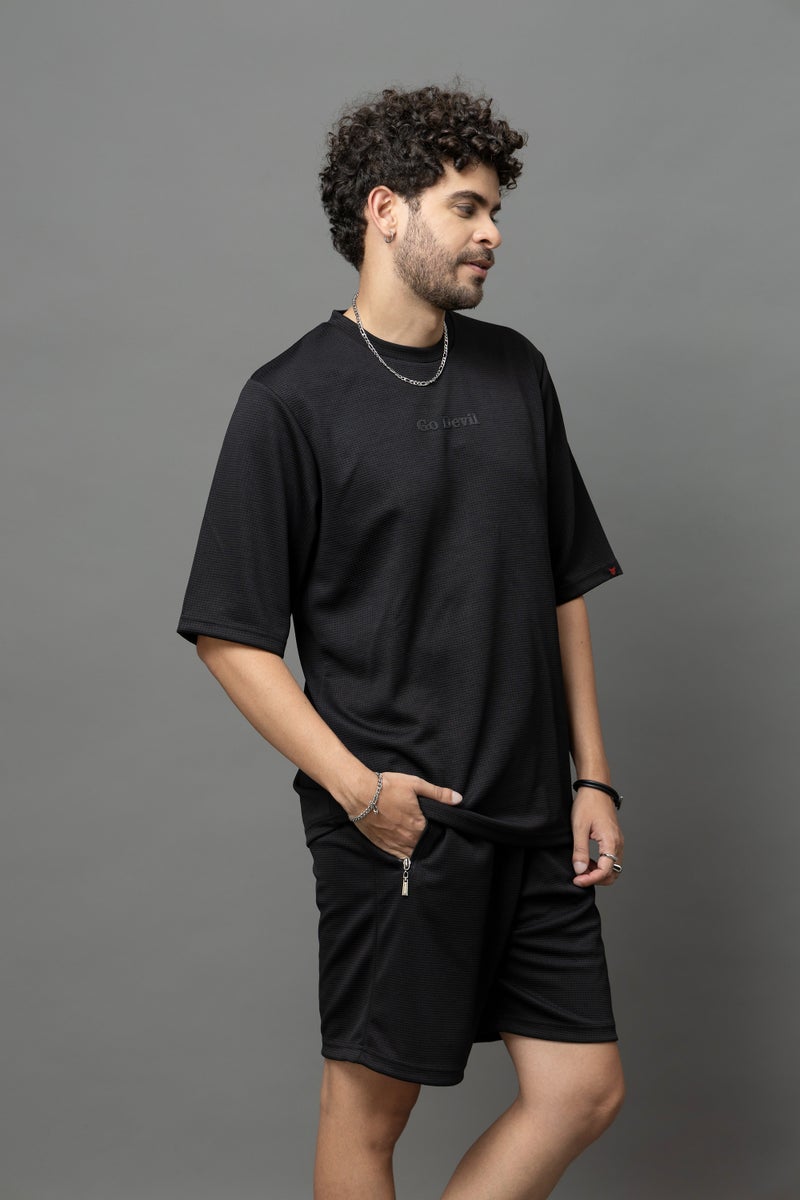 Go Devil Black Co-Ord Set for Men - Image 3
